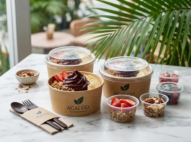 Copos e Potes Personalizados para viagem e delivery
